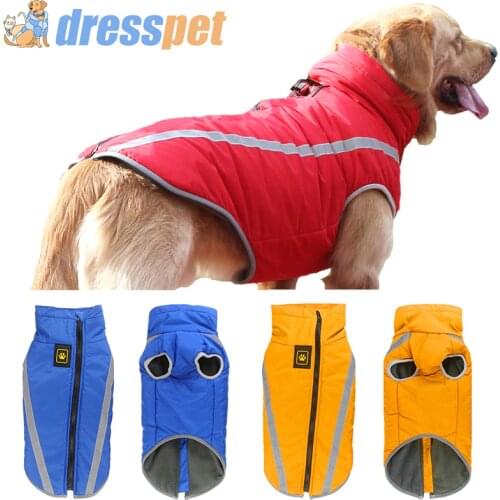 Big Large Medium Winter Dog Clothes Pet Products Waterproof Cloth Dogs Pets Clothing For French Bulldog Golden Retriever Coat