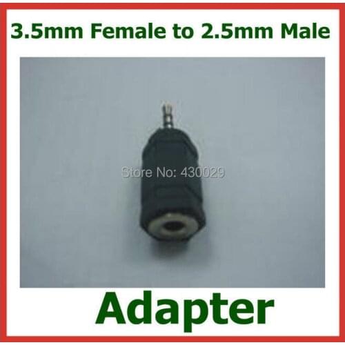 10pcs Adapter 3.5mm Female to 2.5mm Male Jack Plug Audio Coupler Connector Extender Converter