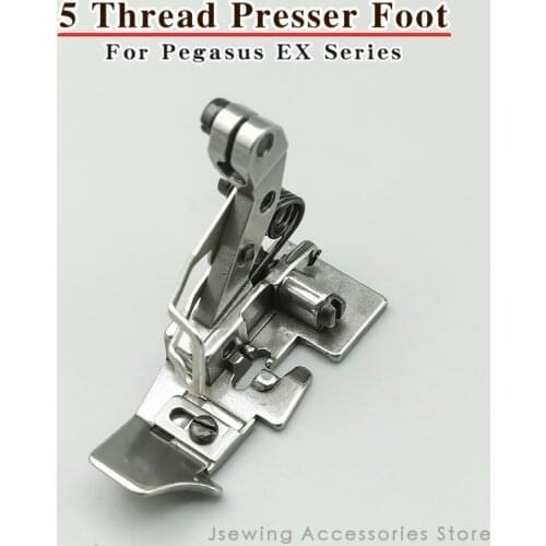 277118 Standard Presser Foot for Overlock Sewing Machine Fit 5 Thread Pegasus EX3200 EX5200 MX3200 MX5200 LX3200 LX5200
