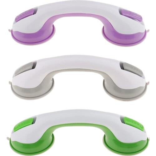 3 Pcs Suction Grab Bar Shower Handle Safety Hand Rail Support for Tub Handicap Elderly Injury Kid Senior Disabled