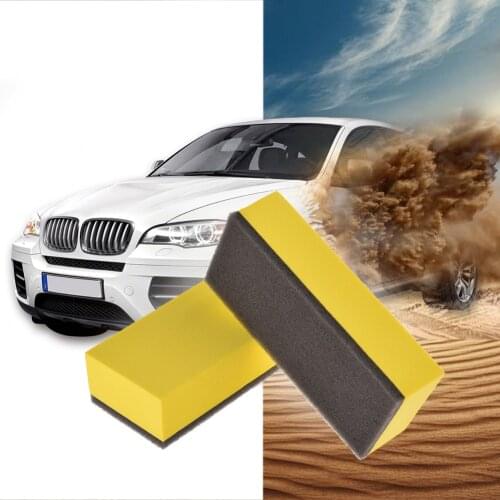 5pcs Car Wash Foam Lacquer Coating Sponges Car Waxing Sponge for Glass Ceramic Coating Applicator Car Cleaning