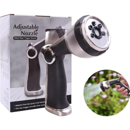7 Pattern Garden Water Gun Mutifunctional Household Water High Pressure Tube Nozzle Spraying Sprinkler Tools
