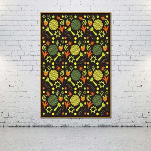 Artcozy Oil Canvas Painting abstract knife and fork For Home Decoration Wall Art