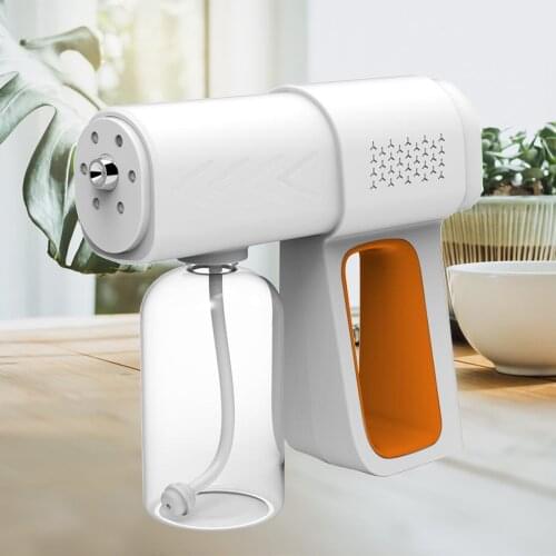 Cordless Nano Steam Disinfectant Sanitizer Fog Machine 380ml Sprayer 1600mAh Nano Spray Car Mister Blue Light Steam Spray Guns