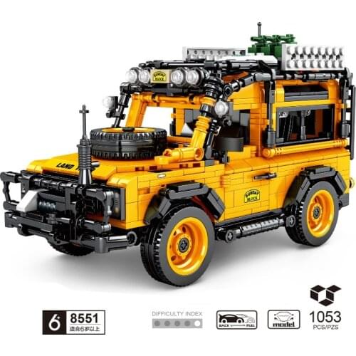 SEMBO Blocks MOC Famous Car Building Bricks Vehicle Model Kids Toys for Children Toy Boy Birthday Gifts Man Present 8551