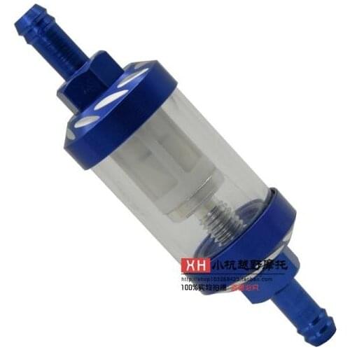 CNC Universal Gas Fuel Filters Scooter Go Kart 92mm X 8mm oil filter dirt/pit bike motorcycle motocross ATV Quad Aluminum alloy