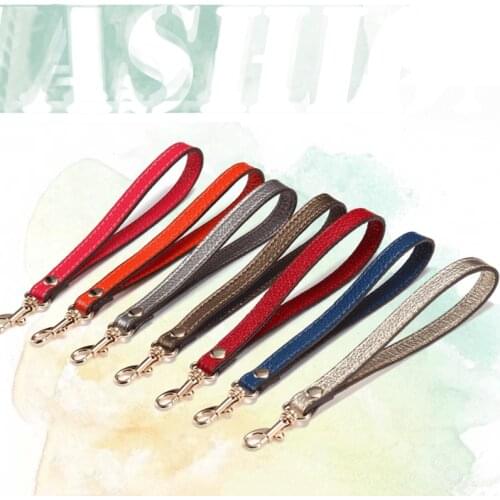 Bag Parts Fashion Wristlet Bag Strap DIY Genuine Leather Purse Handle Portable Replacement For Handbag Handle Bag Accessories