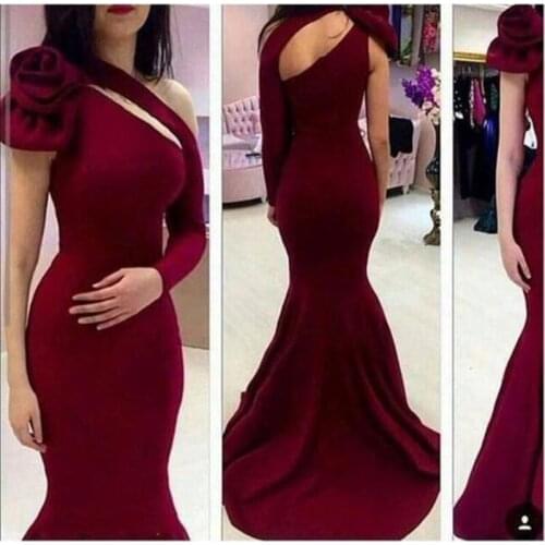 Long Bridesmaid Dress 2019 Female Wedding Party Sexy Flower Fishtail Bridesmaid Dress Wedding Special Event Dress