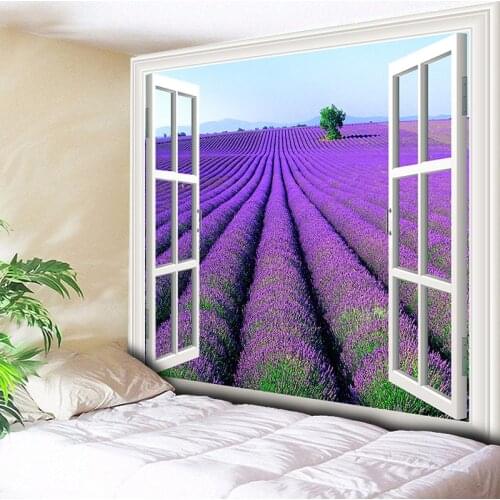 Purple Lavender Bohemia Tapestry Wall Hanging Indian Home Decor Hippie Tapestries Living Room Wall Carpet Blanket