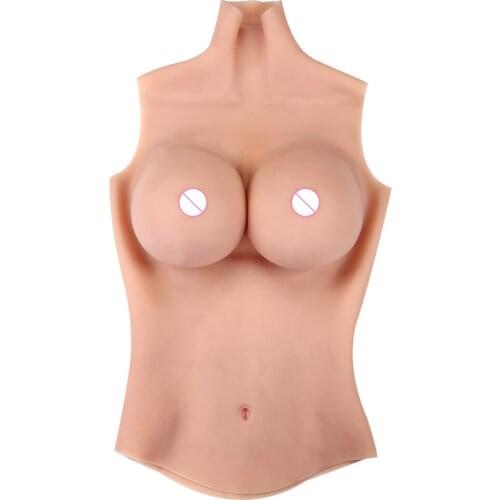 IBANBIA E Cup half body silicone breast forms boobs fake breast for crossdresser breastplates for cosplay transgender drag queen