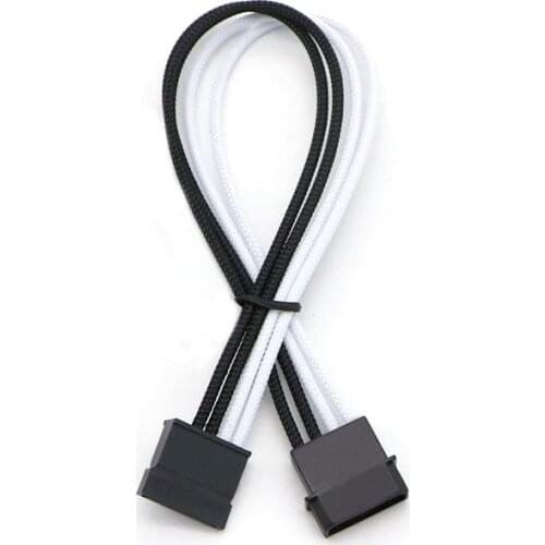 UL 1007 18AWG Mixed Color Sleeved IDE Molex 4Pin to Sata Power Adapter Cable