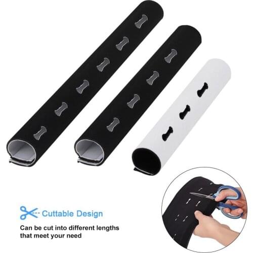 Cable Wire Organizer Protector Tube Flexible Cable Management Wire Wrap Cable Winder Wire Storage Pipe For TV Computer Office