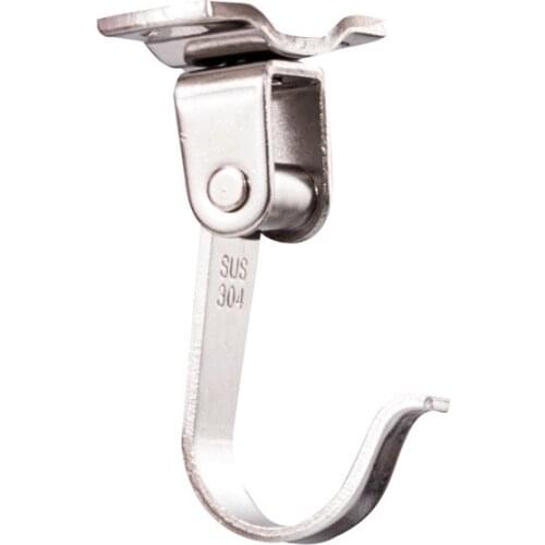 2pc stainless steel Hooks Rotating activity rack Ceiling light flowerpot Hanging Hanger for garden Home Kitchen hardware