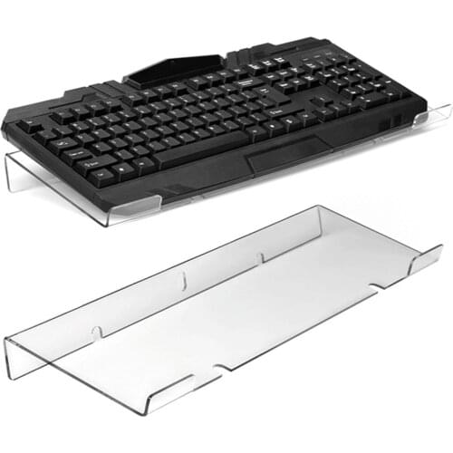 Office Home Computer Keyboard Tilted Ergonomic Holder Acrylic Heighten Computer Keyboard Stand Home Office Supplies