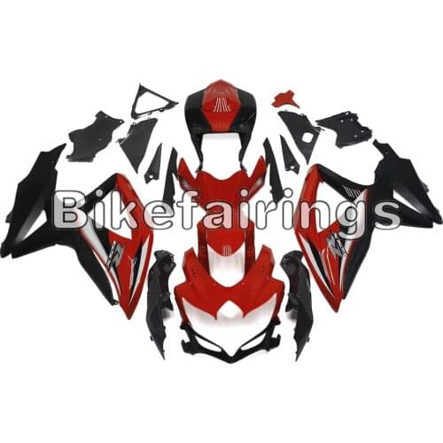 Red Black Plastic Cowlings Fit For Suzuki 08 09 10 GSXR600 GSXR750 K8 2008 2009 2010 ABS Injection Plastic Covers