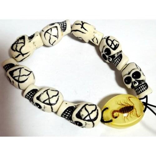 Punk retro Skull Real Scorpion Jewelry Cool Bracelet
