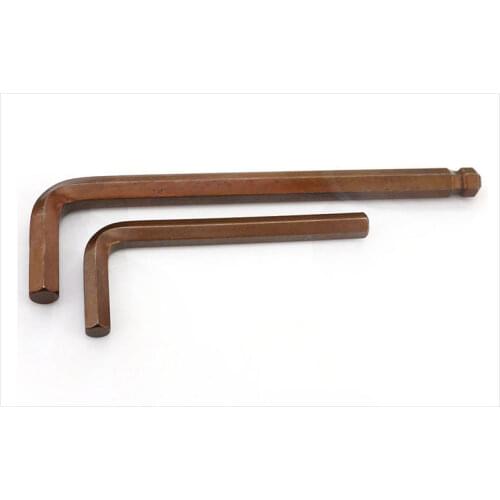L six corner wrench, /S2 bronze, super hard lengthened ball head, M1.5 M2 M2.5 M3 M4 M5 M6 M8 M10 M12 M14 M17