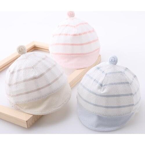 Streak Baby Hat Summer Sun Protection Baby Hat Breathable Photo Shoot Accessories Newborn Czapki Dla Dzieci Baby Clothes AC50MZ