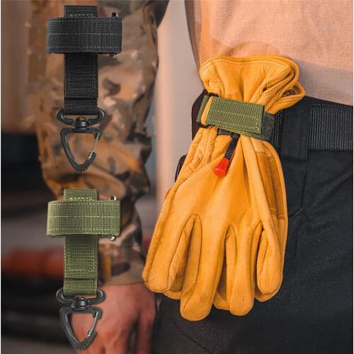 Multi-purpose Nylon Gloves Hook Work Gloves Safety Clip Outdoor Tactical Gloves Climbing Rope Anti-lost Camping Hanging Buck