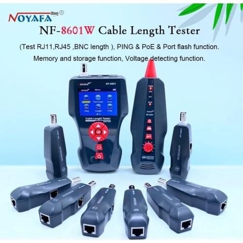 New NF-8601W Multi-functional Network Cable Tester LCD Cable length Tester Breakpoint Tester English version NF_8601W
