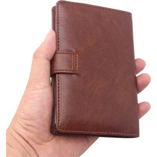 Men Passport Cover Organizer Card Pouch Russian Driver License Documents Case PU Leather Credit Card Holder Porte Carte Bancaire