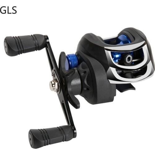 GLS NEW Baitcasting Reel Drag Power 8KG Carp Fishing Reels 7.2:1High Speed Magnetic Brake System Casting Reel