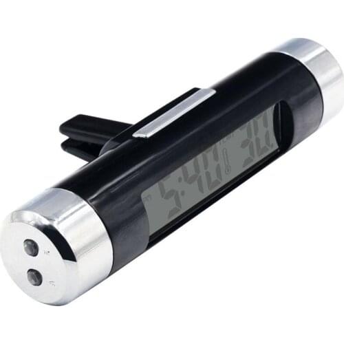 New Car Auto LCD Display Car Digital Clock Thermometer Time Monitor LED Digital Display Plus Back Luminous Car Interior