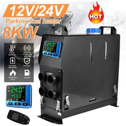 8KW 12V/24V Parking Fuel Air Heater Vehicle Car Truck Fuel Heater For Car Interior Thawing Car Start Car Glass Fog Defrosting