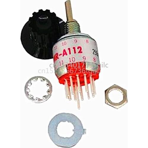 Rotary switch Band switch MR-A112 Original imported handwheel Gear switch 12-speed adjustable cap 2-12POS Axis selection switch