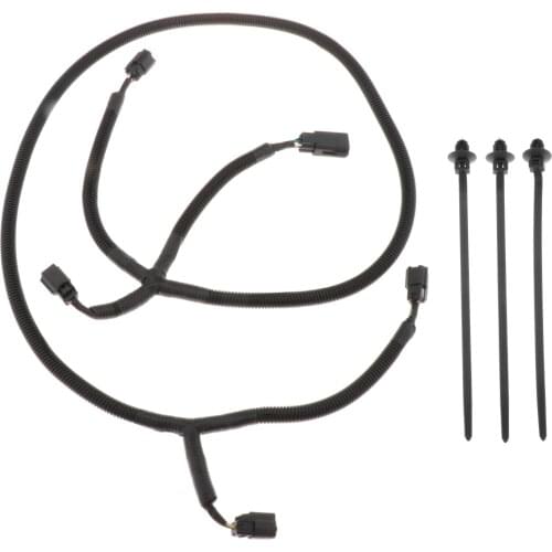 Durable Rear Park Assist Cable Harness with 3x Cable Ties for 10-18 RAM 2500