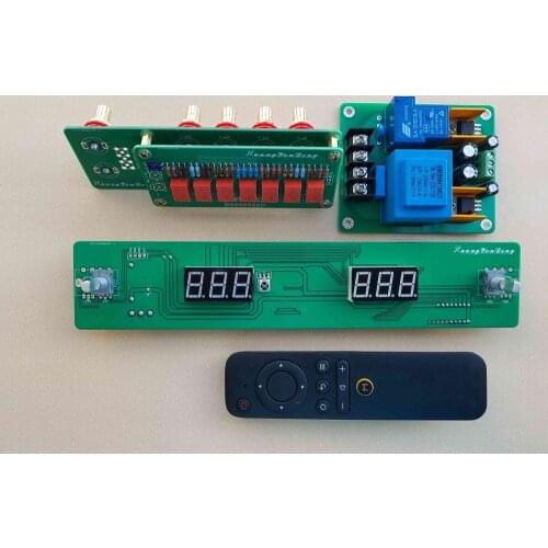 Hiend 128 Steps Remote Volume Control Board Relay Pure Resistor Shunt With Audio Delay