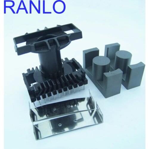 ETD49 transformer bobbin transformer frame + ferrite core PC40 soft magnetic core, vertical 22pin 11+11