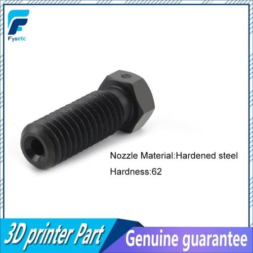 2pcs Hardened Steel Volcano Nozzles For High Temperature 3D Printing PEI PEEK Carbon Fiber Filament For E3D Volcano Hotend