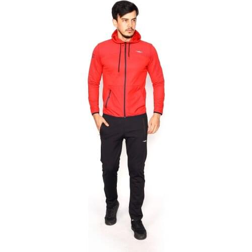Tracksuit Set Micro Quilted Fabric Garnished Hooded