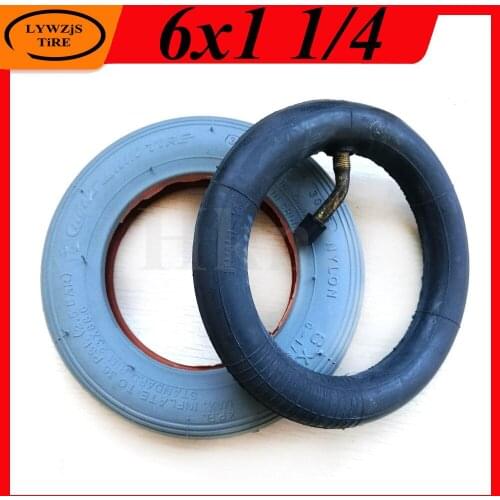 High Quality 6x1 1/4 Inner and Outer Tyre 6 Inch Pneumatic Tire for Wheelchair Accessories