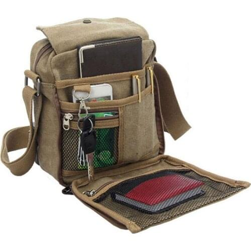 High Quality Men Canvas Bag Casual Travel Mens Crossbody Bag Luxury Men Messenger Bags