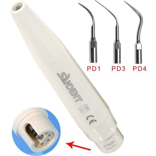 High Quality Dental Ultrasonic Piezo Detachable Scaler Handpiece With 3PCS Scaling Tips fit DTE Satelec PD1 PD3 PD4