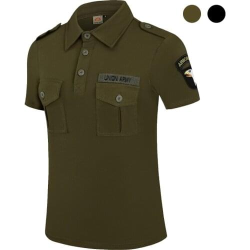 Women Polo Shirt Casual Union Army Airborne Elastic Cotton Military Tactical Comfort Womens Polos