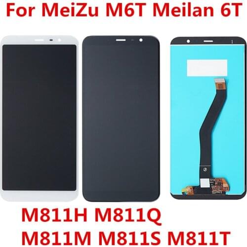 For Meizu M6T LCD with touchscreen For Meizu M6T 6T M811H M811Q M811S M811T LCD Display+Touch Screen Digitizer