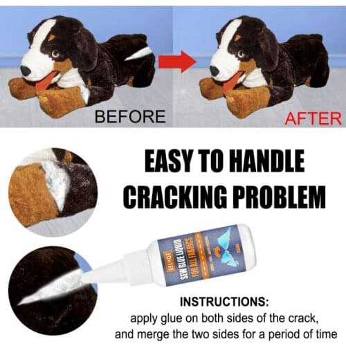 30mL Clothes Plush Toy Repair Glue 10/5/2/1PCS Fast Dry Sew Fabric Glue Fast Bonding Sew Cloth Caulk Repair Adhesive PVC Glue