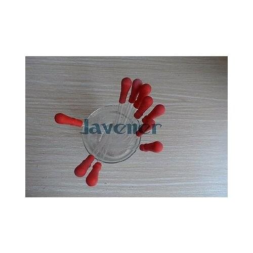 10Pcs Durable Long Glass Experiment Medical Pipette Dropper Transfer Pipette Lab Supplies With Red Rubber Cap 15cm