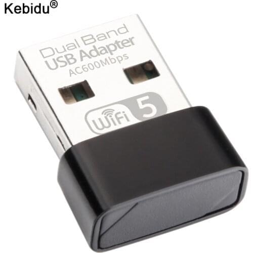 2.4G&5G Mini Wifi Adapter Wireless USB 2.0 Network Card 600/650Mbps RTL8811 Dual Band 802.11 AC Antenna For Laptop Desktop