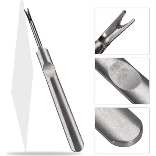 2pcs Professional Stainless Steel Nail Cuticle Spoon Pusher Nail Polish Remover Manicure
