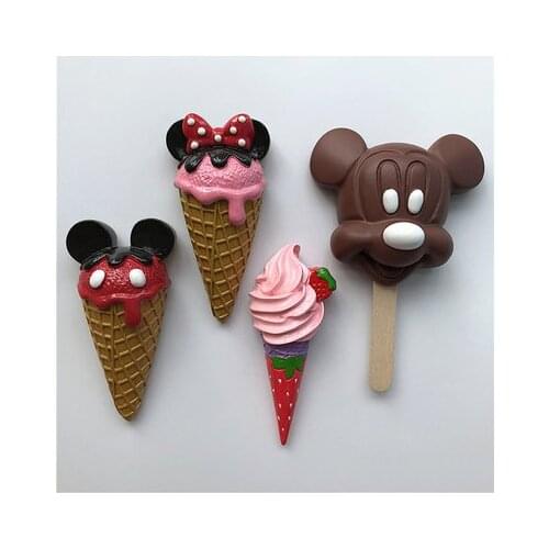 3d stereo ice cream cone cartoon fridge magnet cute paper message paste refrigerator decoration sweet child kids like