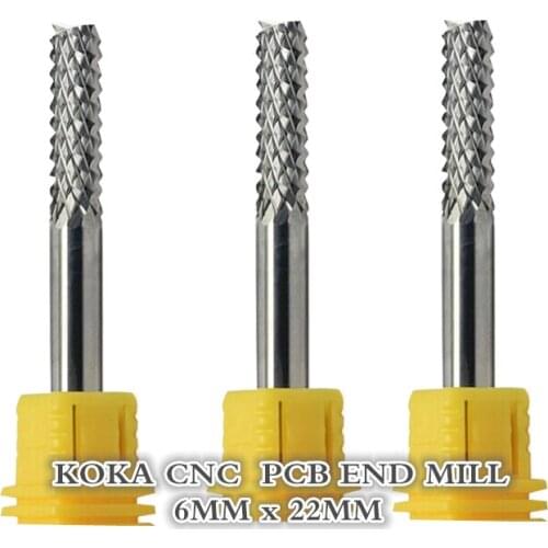6mm*22mm,Freeshipping,CNC machine tool,pcb end mill ,Corn milling cutter,carbide end milling cutter,Tungsten steel For PCB, SMT