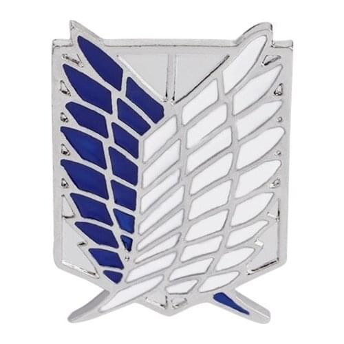 Anime Collection Wing of Liberty Souvenir Pins Badges Attacks On Titan Scouting Legions Brooch Cosplay Fashion Jewelry