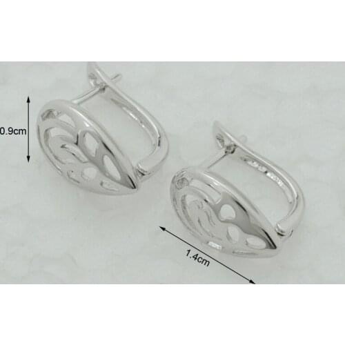 Anniyo Silver Color Earrings for Women Girls Wter Stud Earrings Jewelry Party gift #063504