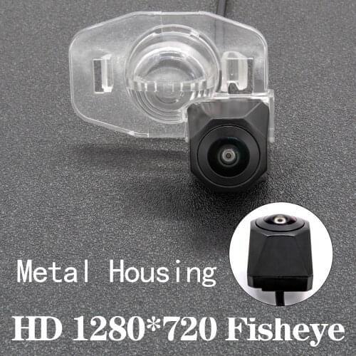 HD 1280*720 Fisheye Metal Housing Car Reversing Rear View Camera For Toyota Corolla E140 E150 2007~2013