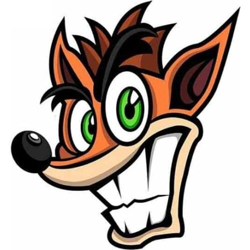Bandicoot Cartoon Car Sticker Vinyl Auto Accessories Car Window Car Styling Decal PVC 13cm*12cm Cover Scratches Waterproof