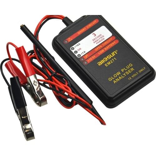 Free Shipping 12V Vehicle Automotive Glow Plug Analyzer Portable LED Display Auto Glow Failure Diagnostic Tool Car Engine Tester